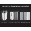 Hands-Free Mop and Bucket Set with Wringer - No-Touch Wringing System, Reusable Pads for Wet/Dry Use, 60" Floor Cleaning System - 2 of 4