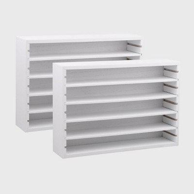 2ct Adjustable Shelves White - Bullseye's Playground™