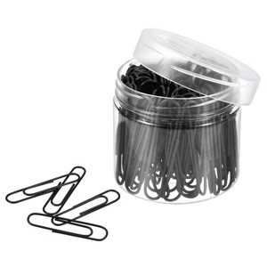 Unique Bargains Medium Metal Prevent Tearing Pages Home Office Paper Clip 100 Pcs - 1 of 4