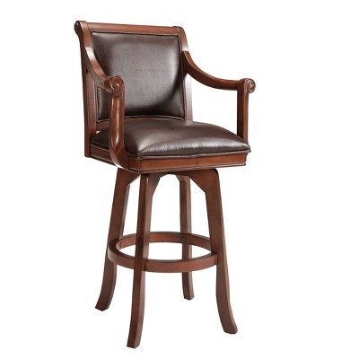 30" Palm Springs Swivel Barstool Wood/Cherry - Hillsdale Furniture