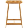 vidaXL Garden Bar Table Natural Wood Brown Solid Acacia Wood - 3 of 4