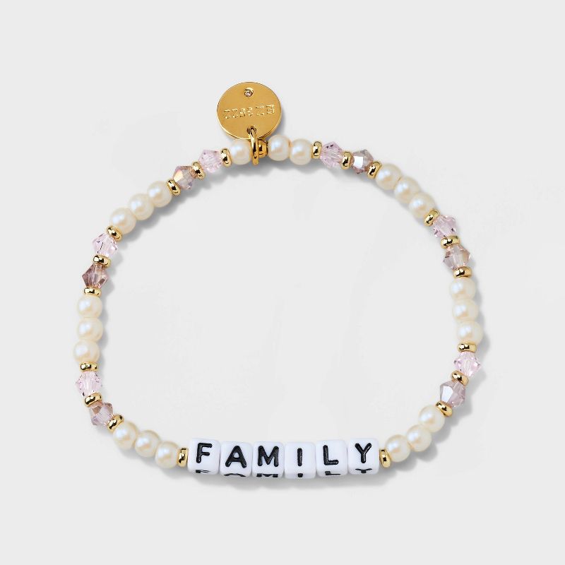 Little Words Project Family Beaded Bracelet - White, 3 of 6
