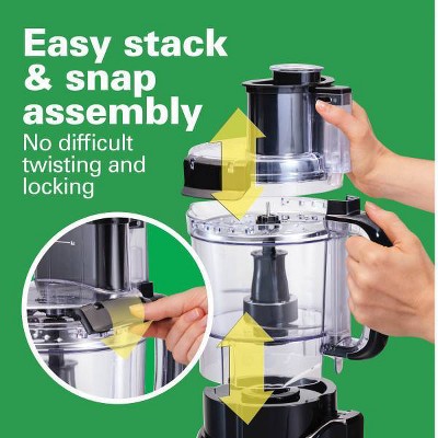 Hamilton Beach 12 Cup Stack and Snap Food Processor - Black - 70727_5