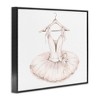Stupell Industries Ballerina Tutu on Hanger Pink Ballet Dance Outfit Black Framed Giclee Art - 3 of 4