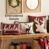 The Lakeside Collection Tartan Plaid Lodge Embroidered Accent Pillows - 3 of 3