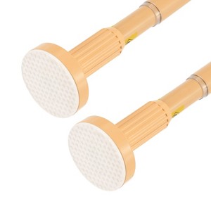 Unique Bargains Carbon Steel No Drilling Adjustable Tension Shower Curtain Rod 2 Pcs - 1 of 4