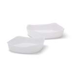 Rubbermaid DuraLite Glass Bakeware, 2pc Set, Baking Dishes or Casserole Dishes, 1.75qt and 0.97qt Square (No Lids)