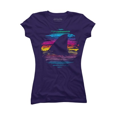 Junior's Design By Humans It's Shark Week Somewhere By BeanePod T-Shirt
