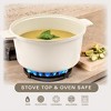 Gotham Steel Dutch Oven 5 Qt Pot With Lid Nonstick Ceramic Cooking Hot Pot Cast Aluminum Induction Stock Pot - 3 of 4