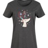 Women's - Instant Message - Christmas Reindeer Antlers Are Ornament Hangers Graphic T-shirt Dress - 2 of 4