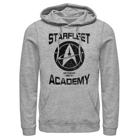 Men's Star Trek: The Original Series Starfleet Academy San Francisco  Classic Pull Over Hoodie - Athletic Heather - 2X Large