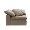45" Naveen Accent Chair Khaki Linen - Acme Furniture: Contemporary Modular, No Assembly Required - 2 of 4