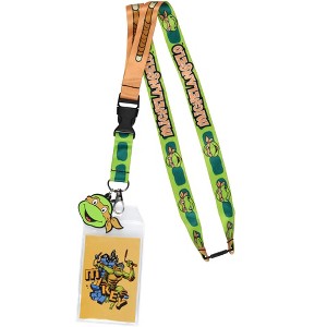 Teenage Mutant Ninja Turtles Character Design ID Badge Holder Lanyard, Michelangelo - 1 of 4