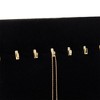 Genie Crafts Genie Crafts 2-Pack Jewelry Display for Selling - Velvet Necklace Holder Stand, Organizer for Retail (17 Hooks, Black) - 3 of 4