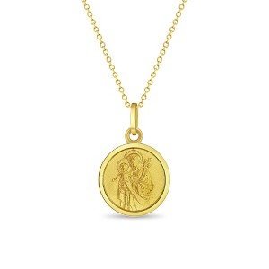 Girls' Saint Joseph Gold Plated Sterling Silver Pendant Necklace - In Season Jewelry - 1 of 2