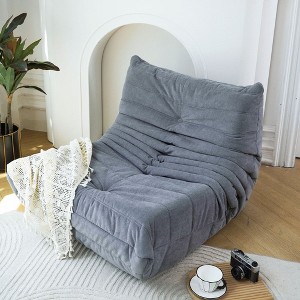 Chic Crate-Bean Bag Recliner Sofa – No Installation High-Density Foam Lounge Chair for Adults, Living Room & Gaming Space, Portable Bean Bag Chair - 1 of 4