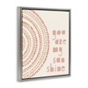 Stupell Industries You're My Sunshine Motivational Phrase Boho Stripe Circle Floating Frame Canvas Art, Gray, 25" x 31" - 2 of 4