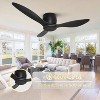 Wanze of Ocean 52 in. 3-Blade Indoor Flush Mount Ceiling Fan with Remote Control, Reversible DC Motor, 6 Speeds - 4 of 4