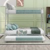 Whisen Twin over Full Bed with Sturdy Steel Frame Bunk Bed with Twin Size Trundle and Two-Side Ladders - 3 of 4