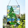 Chloe Lighting Nature Landscape Style Stained Glass Window Panel 20" Tall - 4 of 4