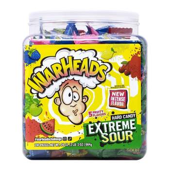 Warheads Xtreme Sour Hard Candy - 34oz