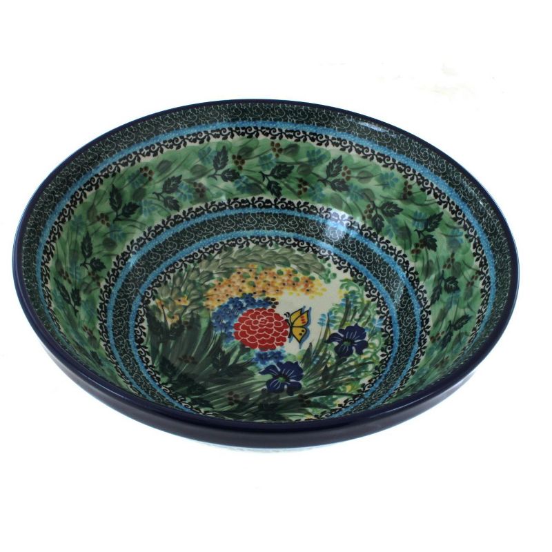 Blue Rose Polish Pottery 55 Ceramika Artystyczna Large Serving Bowl, 2 of 3