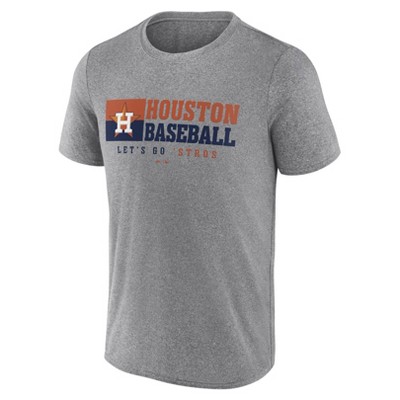 MLB Houston Astros Men's Gray Short Sleeve T-Shirt