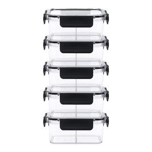 REGALWOVEN Leakproof Good-Grade Plastic Airtight Multi-Use Food Container 5 Pcs - 1 of 4