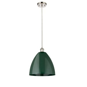 Plymouth Dome - 1 Light Cord Hung Mini Pendant In Industrial Style-14.75 Inches Tall and 12 Inches Wide - 1 of 1