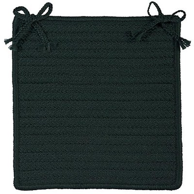 Colonial Mills Simply Home Solid - Dark Green Chair Pad, Set of 4