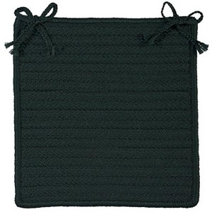 Colonial Mills Simply Home Solid - Dark Green Chair Pad, Set of 4 - 1 of 2