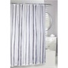 Watercolour Striped Fabric Shower Curtain - Moda at Home - 2 of 2