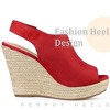 Perphy Women's Slingback Platform Heels Espadrille Wedges Sandals - 4 of 4