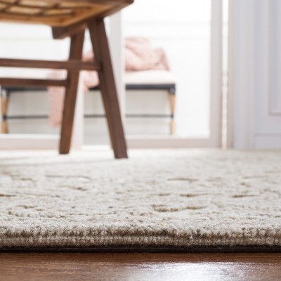 Ivory Hand-Tufted Wool Rectangular Area Rug 3' x 5'