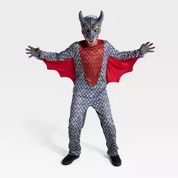 Kids' Black Dragon Halloween Costume Jumpsuit with Headpiece - Hyde & EEK! Boutique™