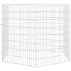 vidaXL Free Range Animal Enclosure - Galvanized Iron 6-Panel Pet Cage 21.3"x31.5" DIY Rabbit Hutch Outdoor Bunny Playpen - 3 of 4