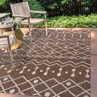 Nokat Modern Bohemian Inspired Indoor/Outdoor Area Rug - JONATHAN Y