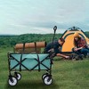 Whisen Minimeetall Strap Collapsible Foldable Wagon Cart with Strapping System, Utility Wagon Grocery Cart, Supports 225lbs - 2 of 4