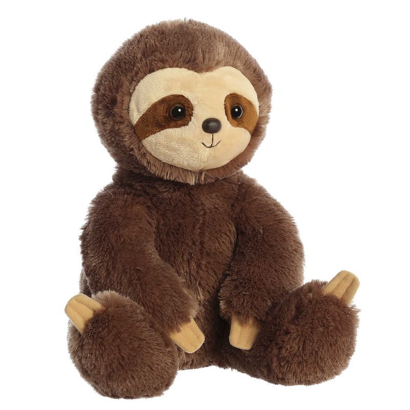 Aurora Large Sloth Cuddly Stuffed Animal Brown 12.5", 2 of 5