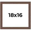 PosterPalooza | 18x16 Wide Barnwood Picture Frame, UV Acrylic, 6 Finishes - Grey, Brown, White, and Black - 2 of 4