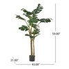 150CM ARTIFICIAL MONSTERA TREE - 2 of 4