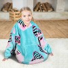 Solaris Fleece Blanket Hoodie Sweatshirt for 7-16yr Kid Teen Youth, Cozy Warm Plush Fleece Wearable Blanket Pullover with Larger Pocket - 3 of 4