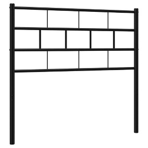 vidaXL Metal Headboard Black 39.4" - 1 of 4
