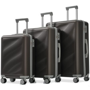 Kumasinova 3Pcs Hardshell Luggage Set,Durable Tear-Resistant ABS Spinner Suitcases with TSA Lock,Lightweight Checked Luggage,20/24/28" - 1 of 4