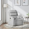 vidaXL Massage Recliner Chair Light grey Polyester Single - 2 of 4