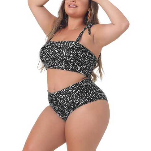 Plus size high waisted two piece bathing suits best sale