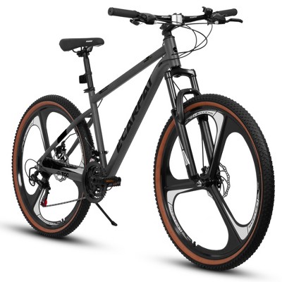 Gulches Mountain Bike 27.5 Inch Wheels, 21 Speed Road Bicycle for Men and Women,High Carbon Steel Frame Front Fork Bicycles, Adult Faster Racing Bike