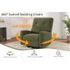Nursery Recliner Chair, 360° Swivel Rocking Glider Chair for Adults with Adjustable Backrest & Footrest - 3 of 4
