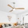 BestParts 52" Metal & Wood Ceiling Fan - Dimmable LED Light, Remote Control, Energy-Saving DC Motor - 2 of 4