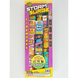 TNT Storm Surge Tray Fountain Fireworks: Single Pack, Outdoor Celebration, Pyrotechnic Display, Supervised Use - 1 of 4